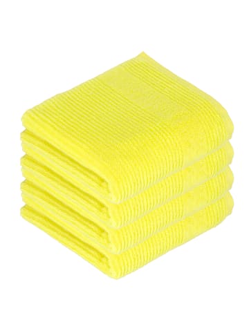 Vossen 4er Pack Handtuch in electric yellow