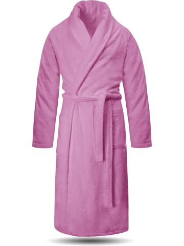 normani Unisex Premium Bademantel Sivas in Rosa