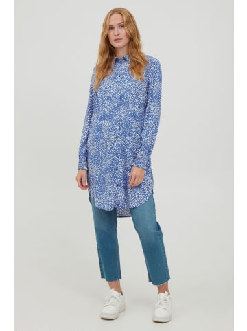 b.young Longbluse BYJOSA LONG SHIRT 2 -20810944  Tunika mit Hemdblusenkragen und Knopfleiste in Blau