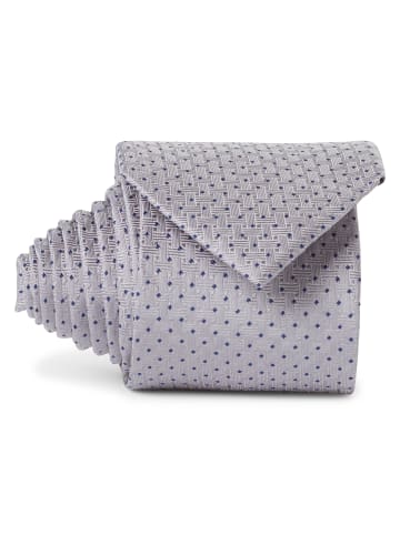 Andrew James Seidenkrawatte in silber - 0002