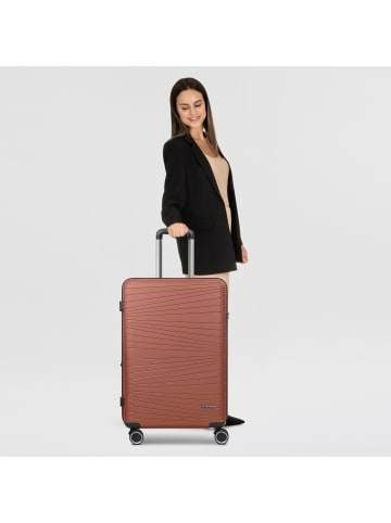 Franky Dallas 3.0 4 Rollen Trolley M 65 cm mit Dehnfalte in cupper