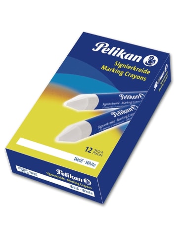 Pelikan Signierkreide 762/12 weiß 12 Stifte