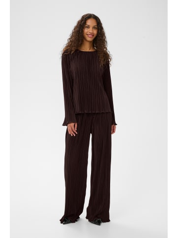 SAINT TROPEZ Langarm-Bluse ZuniSZ Gerade Passform in Dark Oak