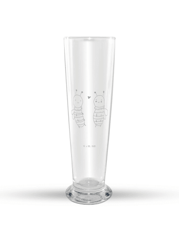 Mr. & Mrs. Panda Bierglas Biene Verliebt ohne Spruch in Transparent