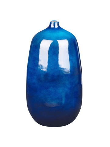 Beliani Blumenvase VITORIA in Blau - (W) 27 x (H) 45 x (L) 27 cm