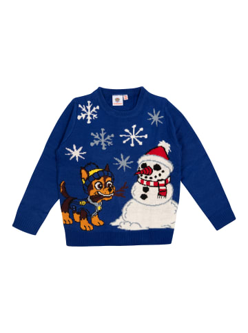 Paw Patrol Paw Patrol Winterpullover - Chase  Blau in blau