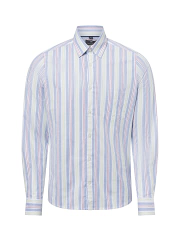 Nils Sundström Hemd in mehrfarbig blau - 0001