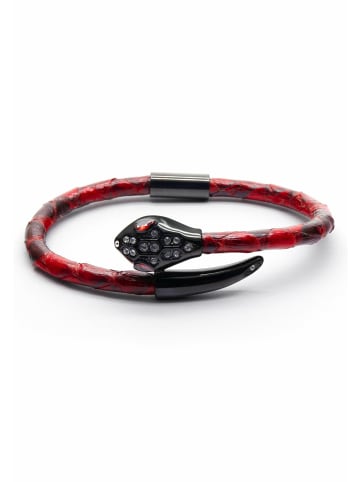 GT COLLECTION Armband Snake Head in red