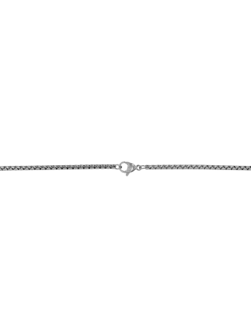 Adeliás Unisex Halskette mit Anhänger – Totenkopf aus Edelstahl in silber