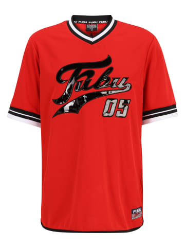 FUBU FUBU Mesh-T-Shirts in red/black
