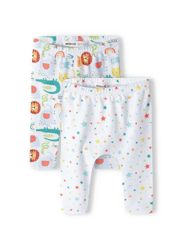 Minoti 2er-Set: Leggings savanah 3 in weiß