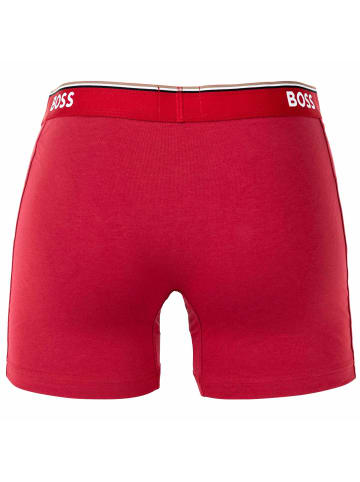 BOSS Boxershort 6er Pack in Rot/Blau/Schwarz