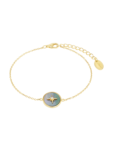 s.Oliver Armband Silber 925, Perlmutt in Gold