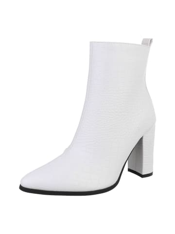Ital-Design High Heel in Weiß und Schwarz