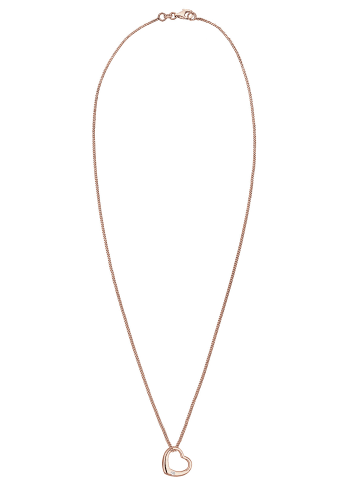 Elli DIAMONDS  Halskette 925 Sterling Silber Herz in Rosegold