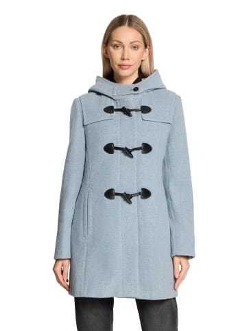 Gil Bret Dufflecoat mit Kapuze in Bright Blue Melange
