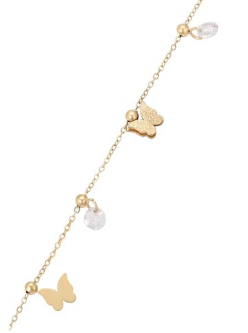 faina Women Thin Station Bracelet With Charms in Gold