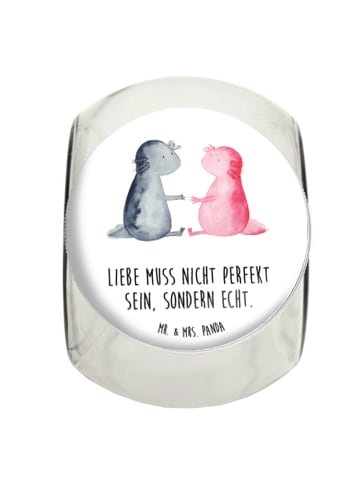 Mr. & Mrs. Panda Kaffeedose Axolotl Liebe mit Spruch in Weiß