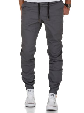 Amaci&Sons Basic Jogger-Chino NEW JERSEY in Dunkelgrau