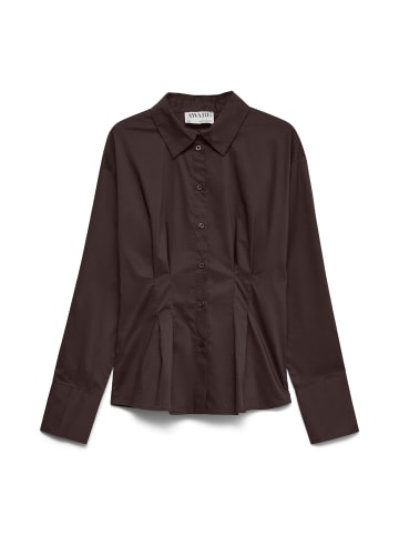 Vero Moda Popelin Hemd in Chocolate Torte