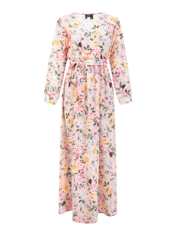 faina Damen Maxikleid Mit Blumenprint in Rosa