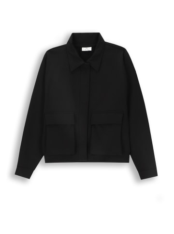 Coccodrillo Sweatshirt mit Reißverschluss in schwarz