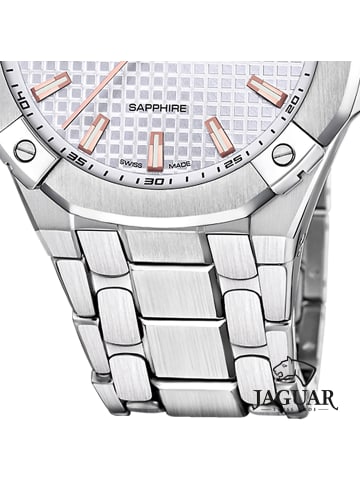 Jaguar Analog-Armbanduhr Jaguar Diplomatic silber groß (ca. 44mm)