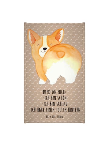 Mr. & Mrs. Panda Gäste Handtuch Corgi Po mit Spruch in Hundeglück