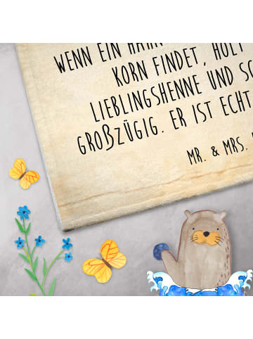 Mr. & Mrs. Panda Kinderhandtuch Hahn Korn mit Spruch in Vintage