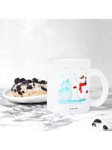 Mr. & Mrs. Panda Teetasse Einhorn Schneemann ohne Spruch in Transparent