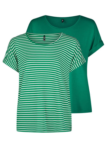 ONLY T-Shirt MOSTER 2er Pack in Grün