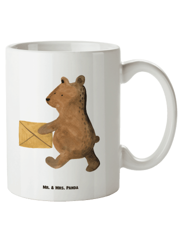 Mr. & Mrs. Panda XL Tasse Bär Zuhause ohne Spruch in Weiß