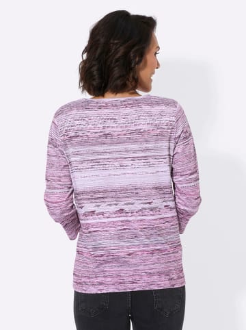 WITT WEIDEN Druck-Shirt in altrosa-ecru-geringelt