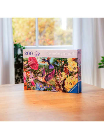 Ravensburger Puzzle 200 Teile Erwachsenenpuzzle 200 Teile - Kolibris und Schmetterlinge 9-99 Jahre in bunt
