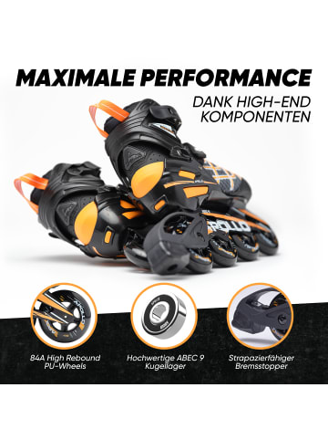 Apollo Fast Entry Inline Skates " Inliner Air Flow X2 " in orange