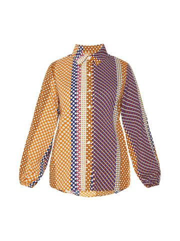 Usha Women Blouse in multicolour brown