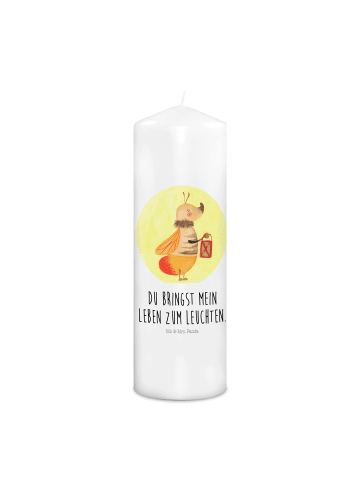 Mr. & Mrs. Panda Stumpenkerze Glühwürmchen mit Spruch in Weiß