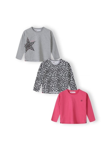 Minoti 3er. Set: Longsleeves 12MTTEE 4 in grau