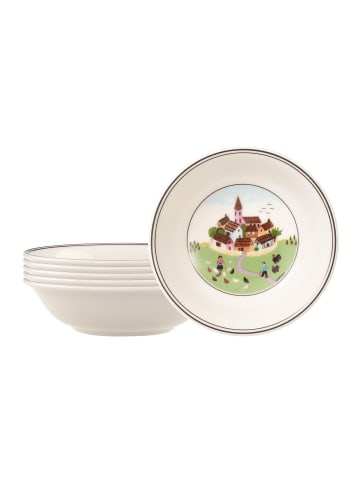 Villeroy & Boch 6er Set Dessertschalen Design Naif in Bunt ø 14 cm in bunt