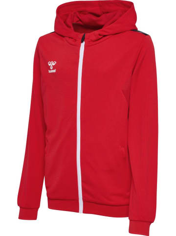 Hummel Kinder Trainingsjacke "Hmlauthentic Pl Zip Hoodie Kids" in Rot