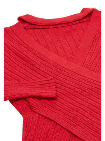aleva Damen Strickpullover in Rot
