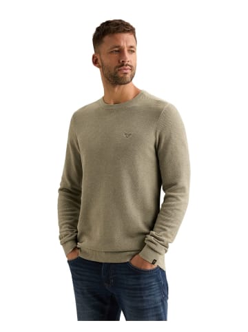 PME Legend Pullover R-NECK COTTON MODAL in Beige