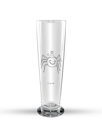 Mr. & Mrs. Panda Bierglas Spinne Agathe Party ohne Spruch in Transparent