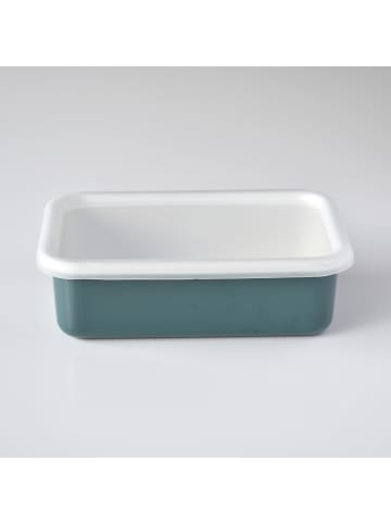 Honey Ware Emaille-Frischhaltedose, Smaragd Blau, M, 0,74L