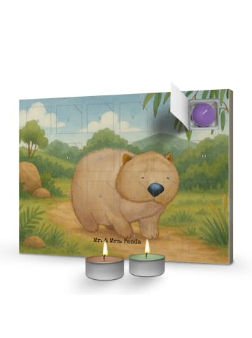Mr. & Mrs. Panda Duftkerzen Adventskalender Wombat Design ohne S... in Weiß