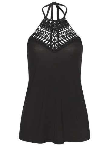 LASCANA Neckholdertop in schwarz