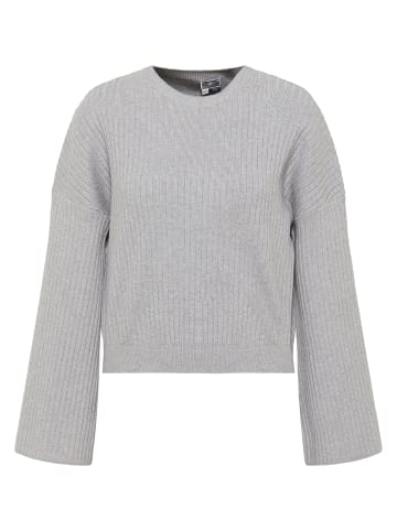 DreiMaster Maritim Damen Strickpullover in Grau Melange