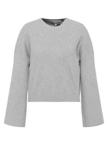 DreiMaster Maritim Strickpullover in Grau Melange