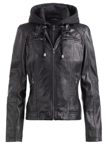 CBL Damen Lederjacke  in schwarz