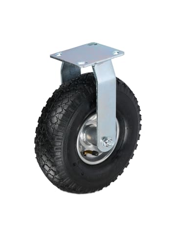 relaxdays Bockrolle in Schwarz/ Silber - 3.00-4